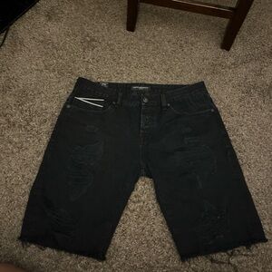Cult of Individuality Black Jean Shorts Mens “36”
